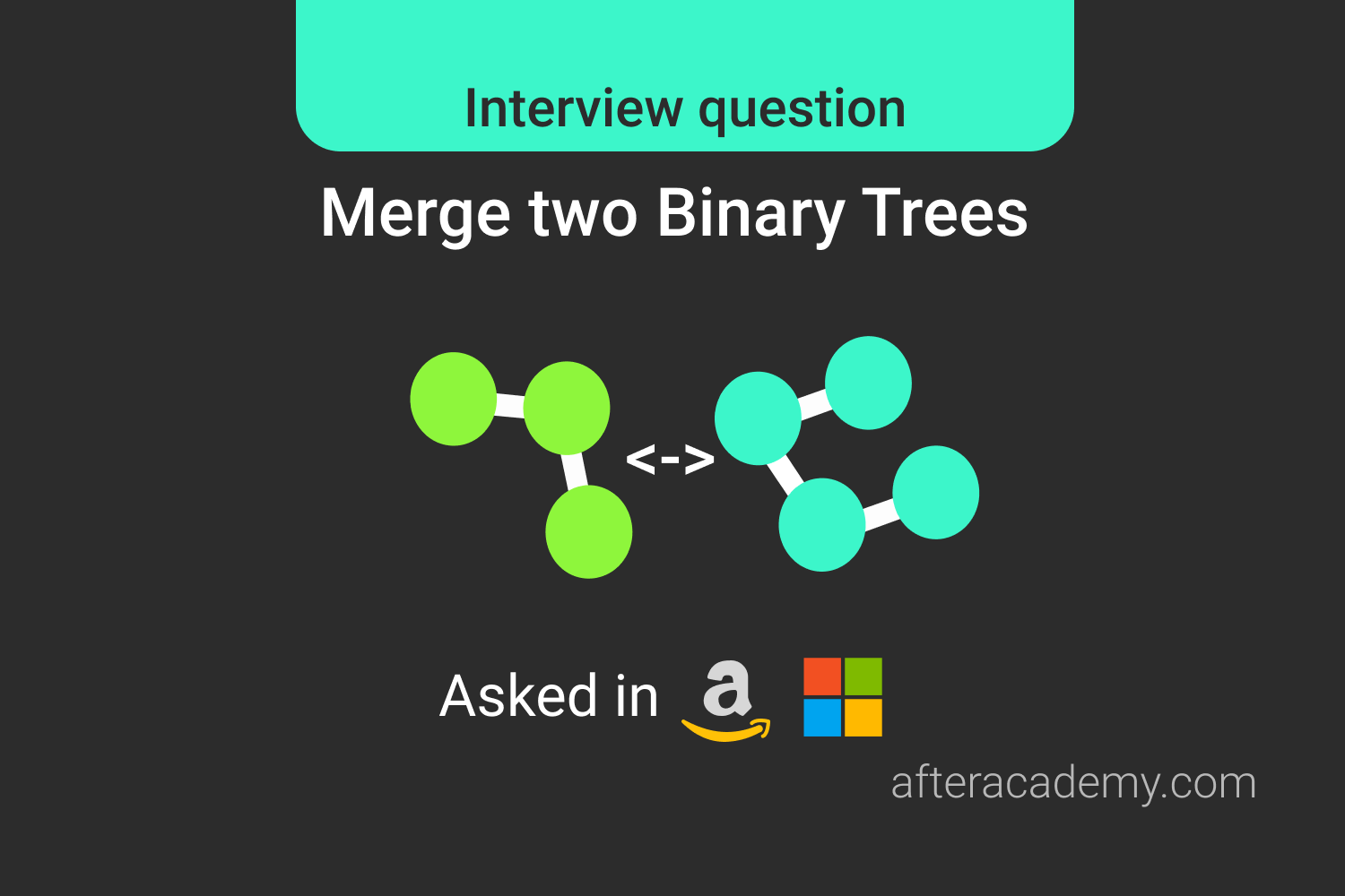 Merge two Binary Trees - Interview Problem