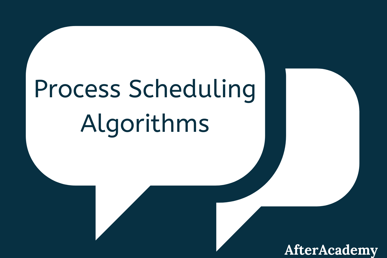 Process scheduling algorithms in the Operating System