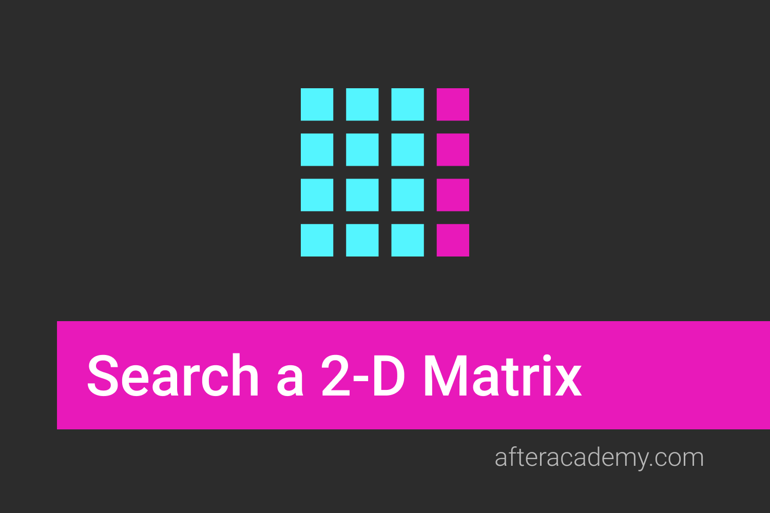 Search in a 2-D Matrix