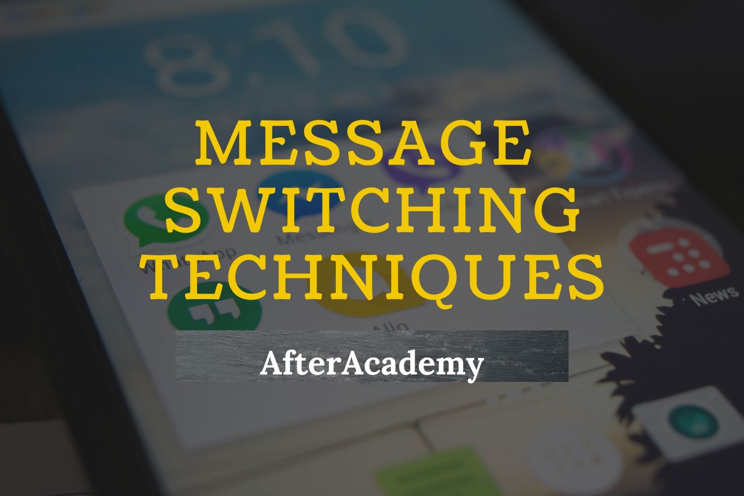 What are various Message switching techniques?