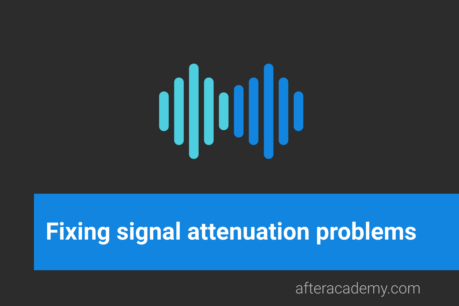 What can be done to fix signal attenuation problems?