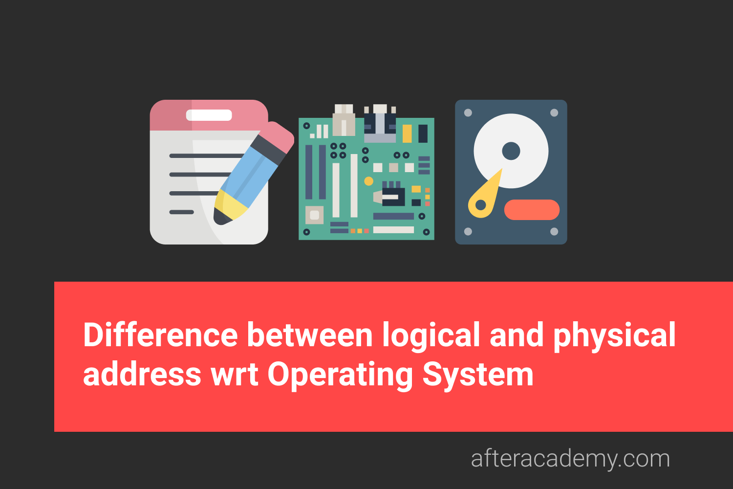 What is the difference between logical and physical address wrt Operating System?