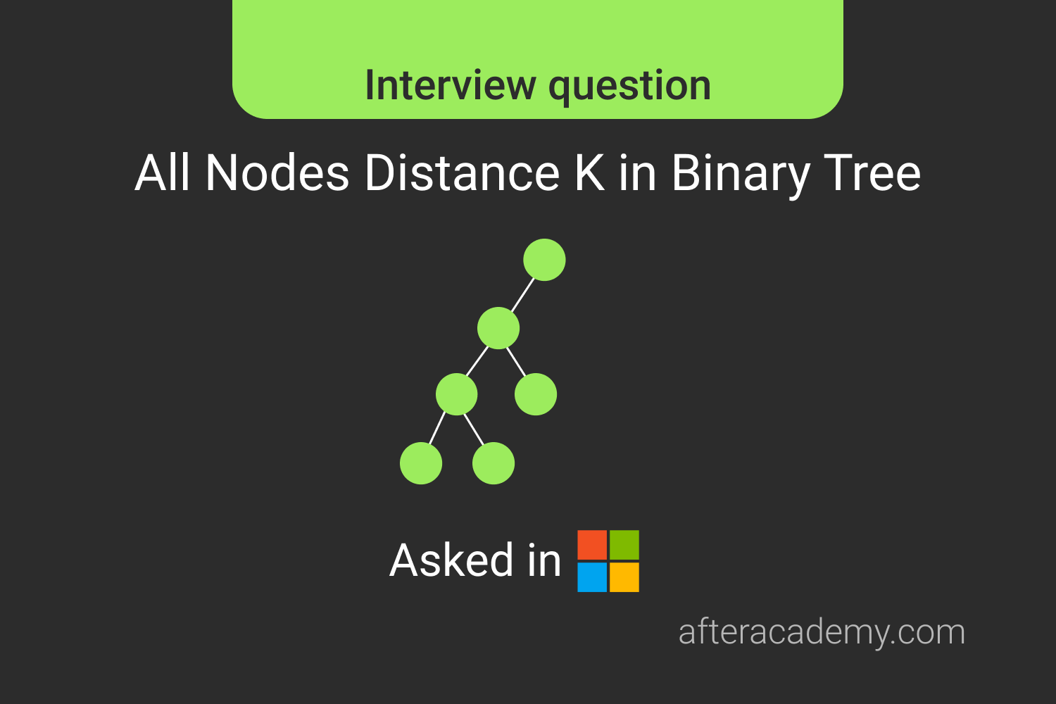 All Nodes Distance K in Binary Tree