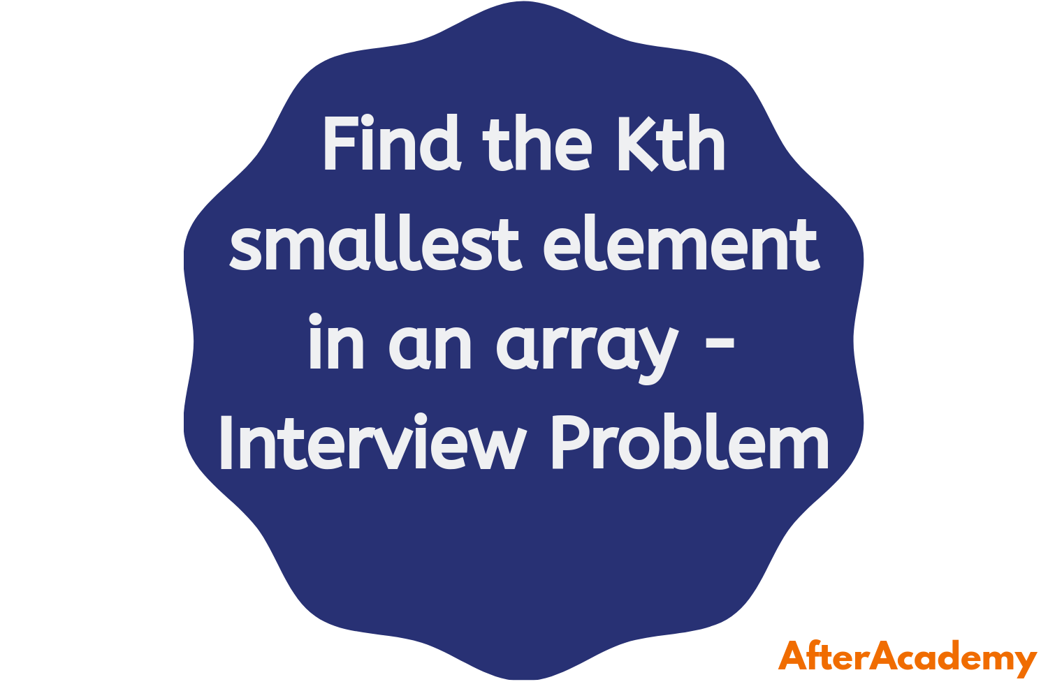 Find the kth smallest element in an array