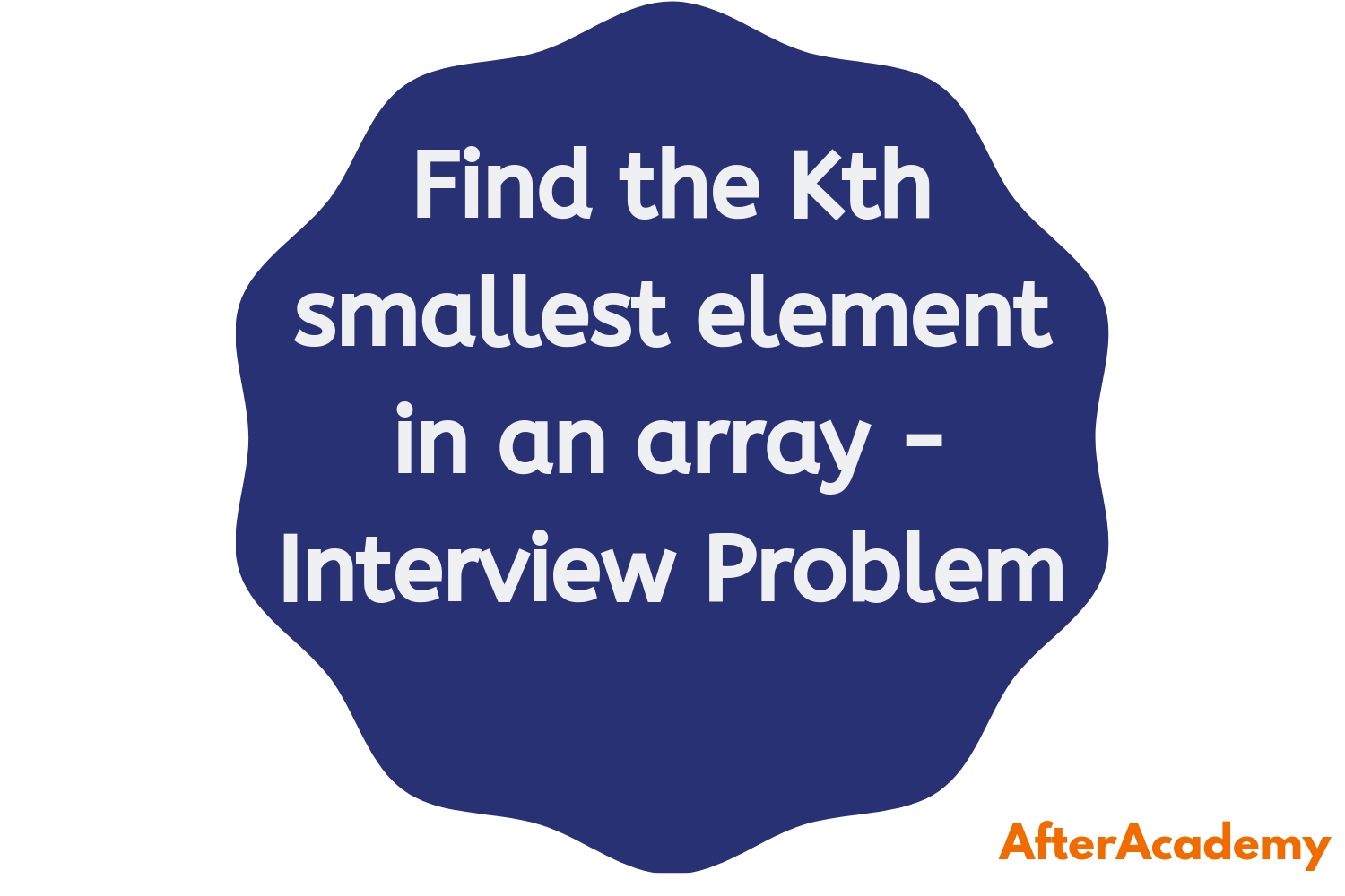 Find The Kth Smallest Element In An Array