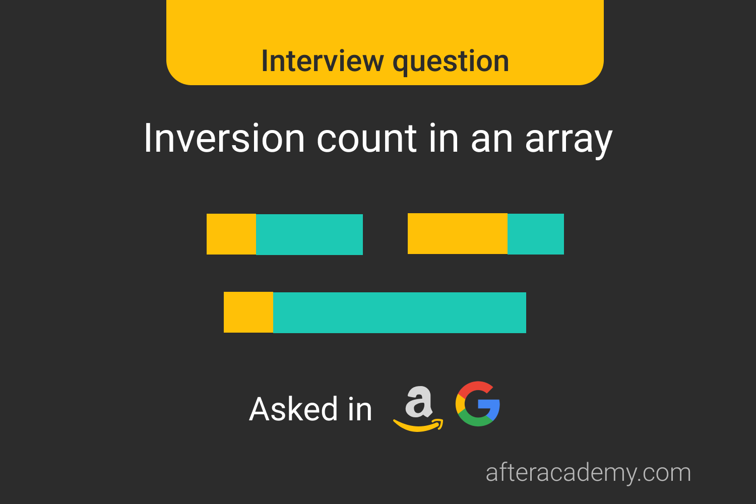 Inversion Count in an Array-Interview Problem