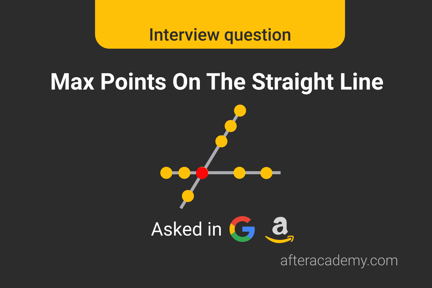 Max Points On The Straight Line