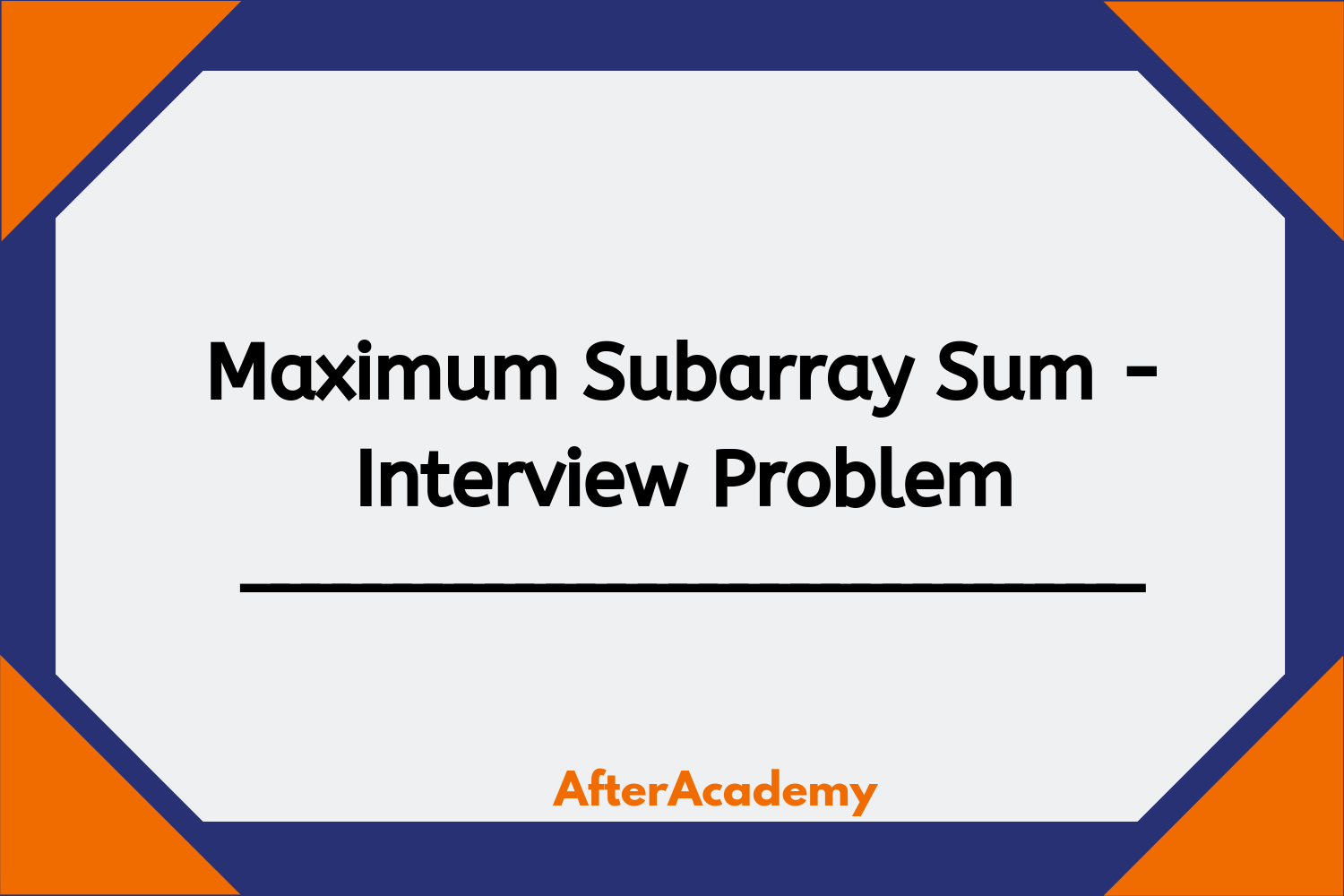 Maximum Subarray Sum