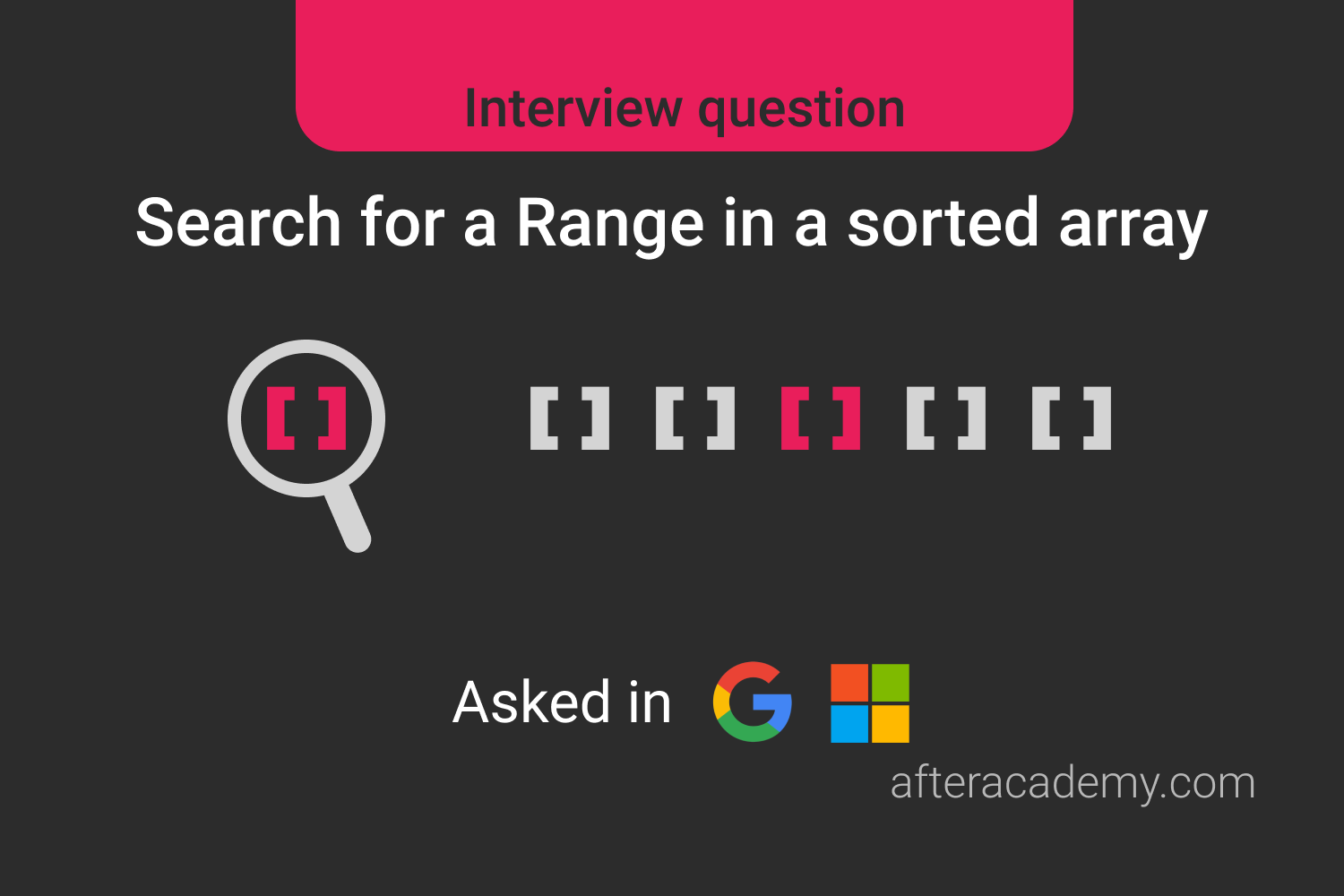 Search For A Range In Sorted Array