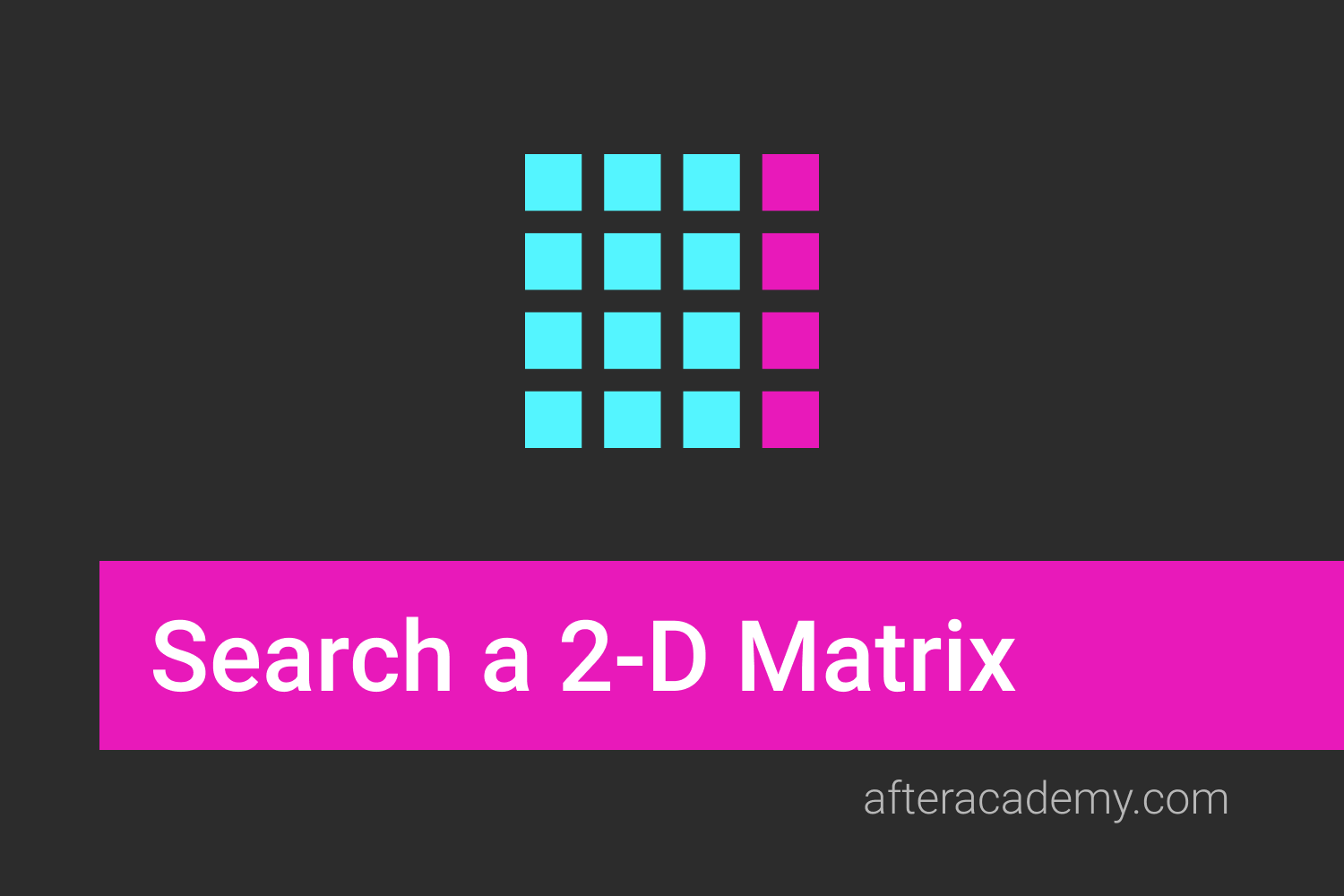 Search In A 2 D Matrix