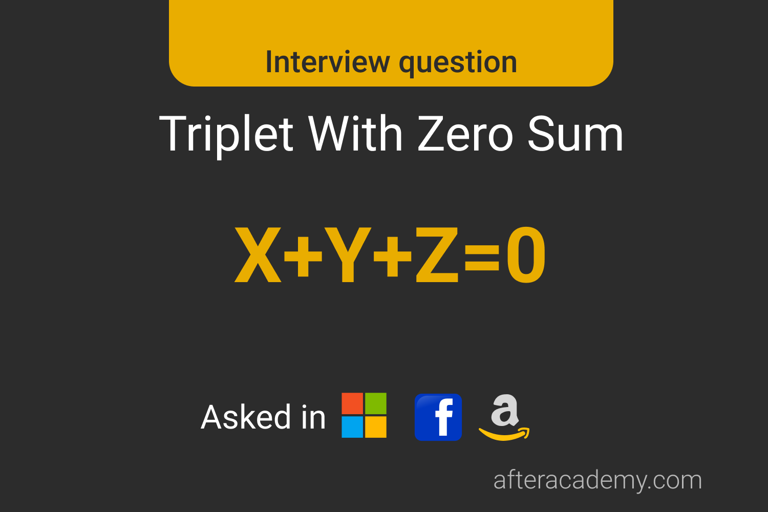 Triplet With Zero Sum
