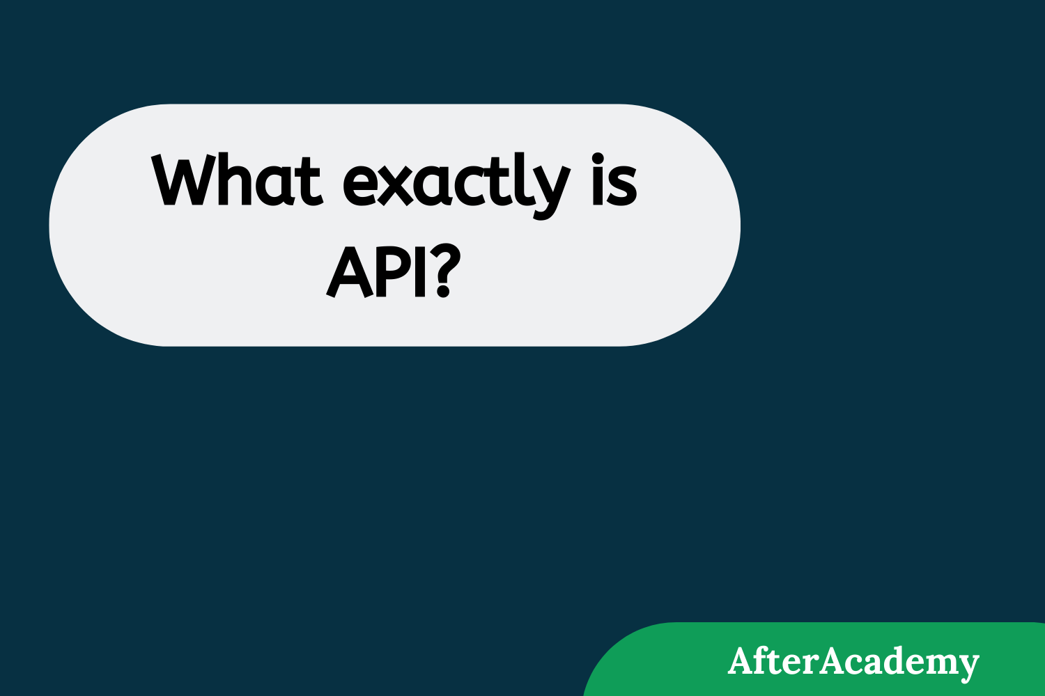 What exactly is API?