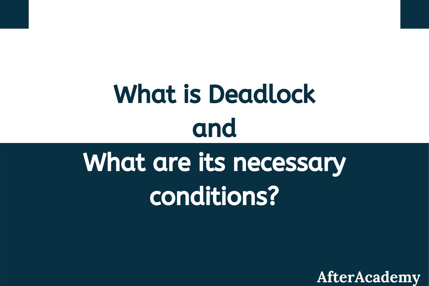 What Is Another Word For Deadlock