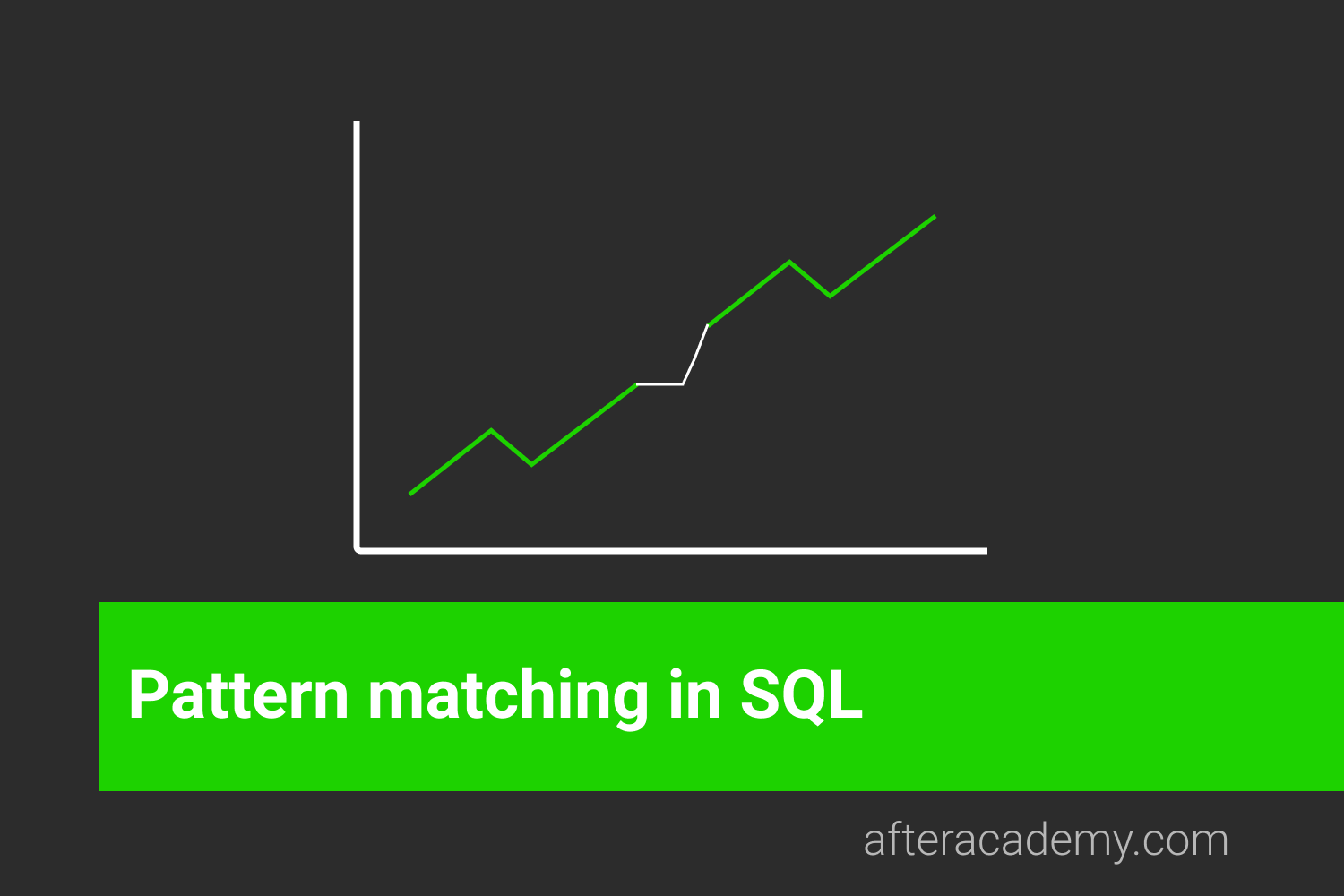 What is Pattern matching in SQL and how it is done?