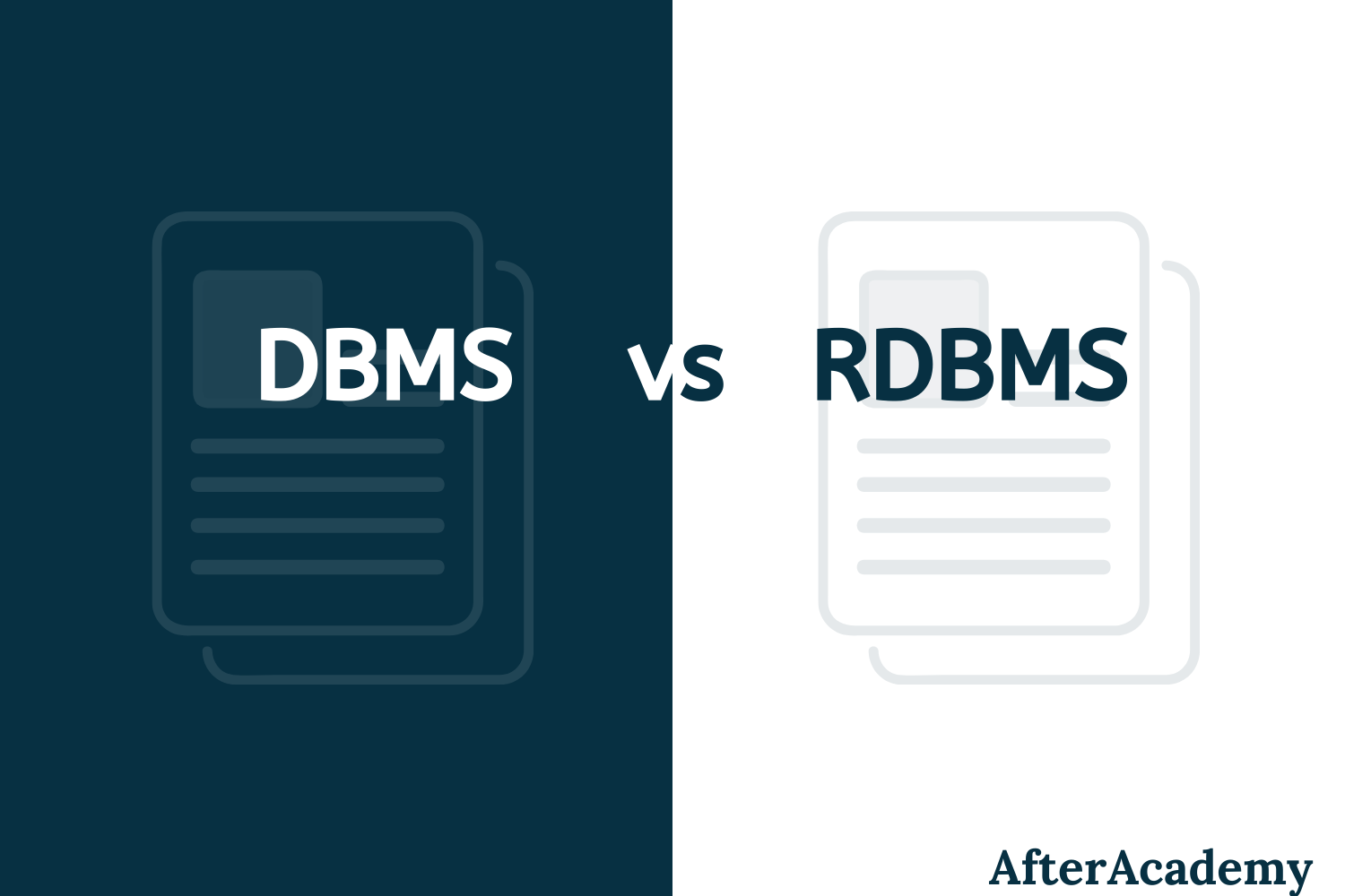 What is the difference between DBMS and RDBMS?