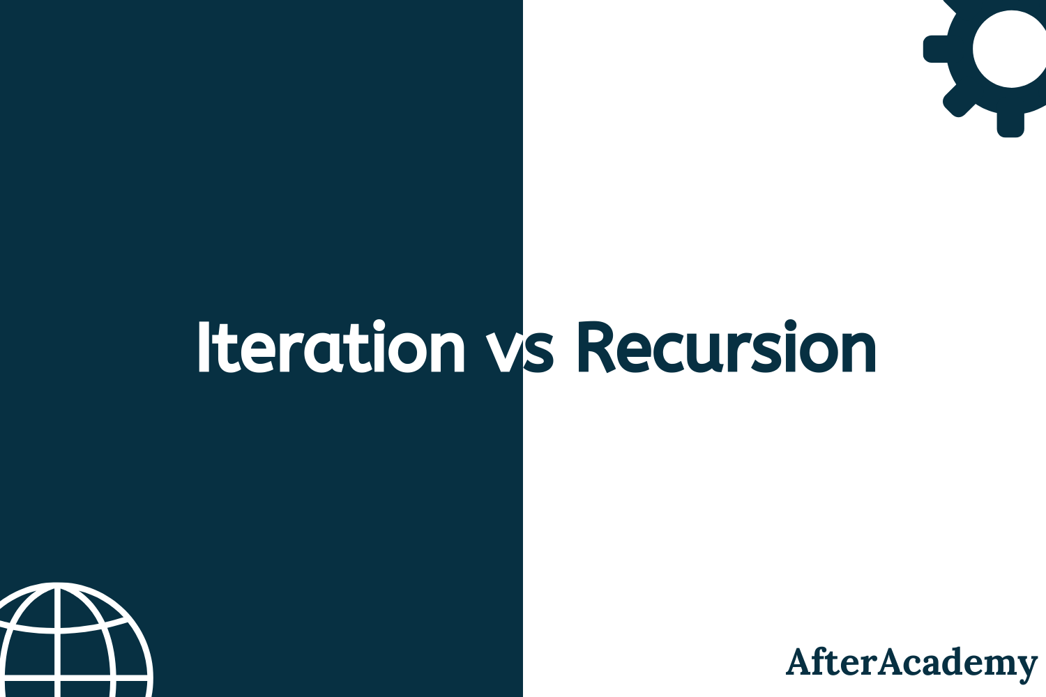 What is the difference between iteration and recursion?