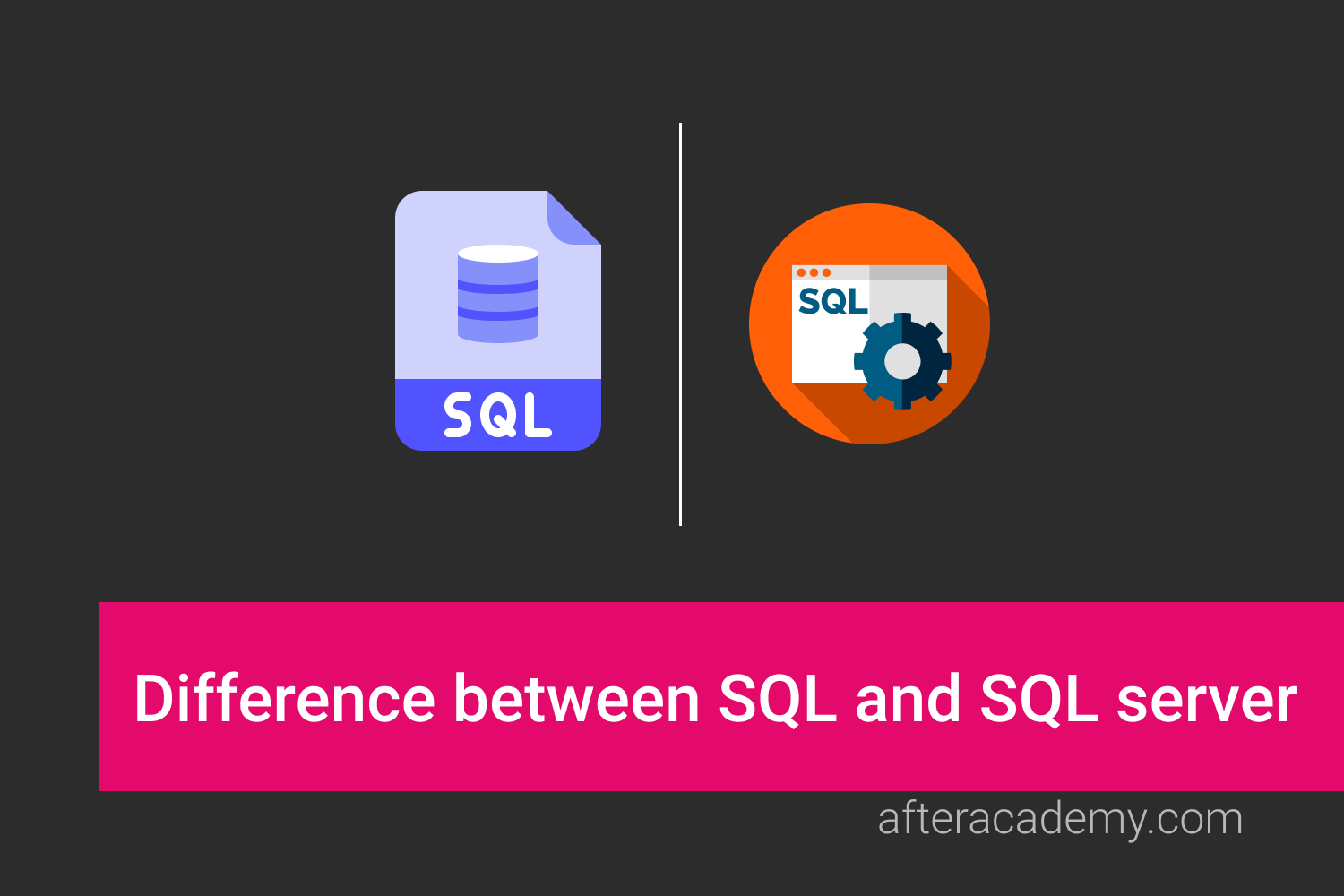 What is the difference between SQL and SQL server?
