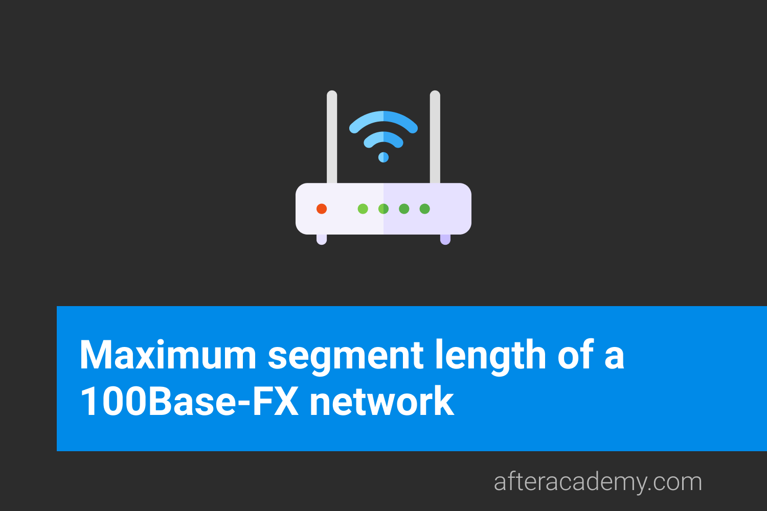 What is the maximum segment length of a 100Base-FX network?